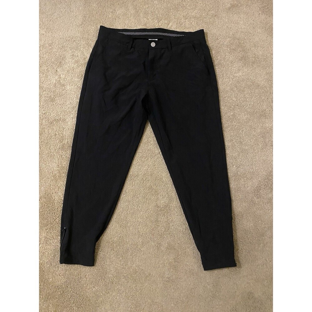 the Men's Primo Golf  Black Jogger Tapered Leg Zip Pants Men’s Size 34 S